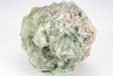 Green Cubic Fluorite Crystal Cluster - Morocco #204406-2